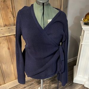 Wrap sweater